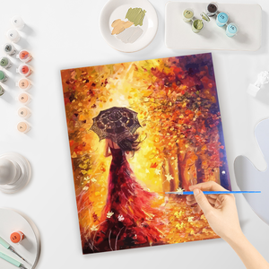 <span class=keywords><strong>Peinture</strong></span> par numéros pour femmes, kit <span class=keywords><strong>de</strong></span> démarrage pour adultes, <span class=keywords><strong>peinture</strong></span> par numéros pour décorations murales à la maison, 40x50cm/16x20 pouces sans cadre - Product Image 4