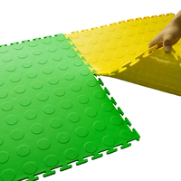 Suelo de Vinilo de PVC Ecológico, Baldosas para Suelos de Garaje, Baldosas de PVC Encajables para Taller, Plástico Industrial para Exteriores, Cuadradas, CN;SHN