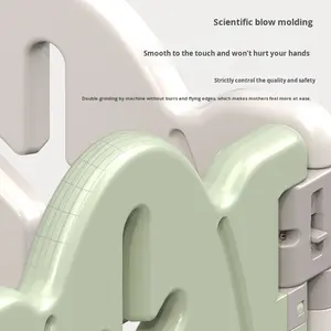 Parc de jeu pour bébé, clôture de sécurité intérieure multi-tailles, centre d'activités pour tout-petits avec balançoire, toboggan et <span class=keywords><strong>panier</strong></span> de <span class=keywords><strong>basket</strong></span> pour ramper et marcher - Product Image 4