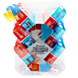 ממתקי סיטונאי תצוגה לעמוד בקבוק בצורת יהלום אוכמניות ותות לחץ לוח ממתקים 2-in-1 ילדים צעצוע oem - Product Image 3