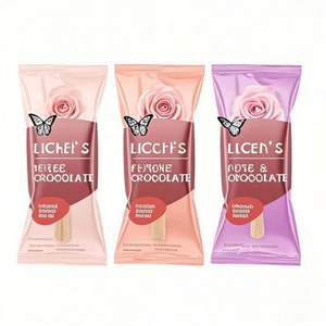 ถุงซิปปิดผนึกด้วยความร้อนสามชั้นถุงด้านล่างแบนบรรจุภัณฑ์ไอศกรีมไอติมโลโก้แบบกำหนดเอง - Product Image 1