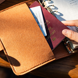 Cuaderno de Viaje Personalizado con Sello de Fieltro, Recuerdo de Registro en Aeropuerto, con Cubierta de <span class=keywords><strong>Tela</strong></span> Extraíble y Hojas Sueltas, Sello de Huella de Viaje - Product Image 5