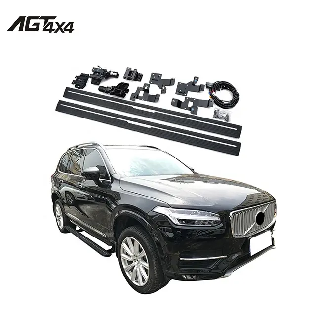 Автомобильные аксессуары AGT4X4, Автоматическая подножка для Volvo XC90 2016 + алюминиевая электрическая боковая подножка