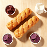 Snack chinois de qualité supérieure : torsades de pâte frite au yaourt et haricots rouges, emballées individuellement, prêtes à consommer, vente en gros, fournisseur OEM ODM