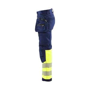 BLAKLADER - 182125138933C48 Pantalones Softshell de alta visibilidad Azul marino/Amarillo-EAN 7330509878378 ROPA DE TRABAJO DE 2017 - Product Image 4