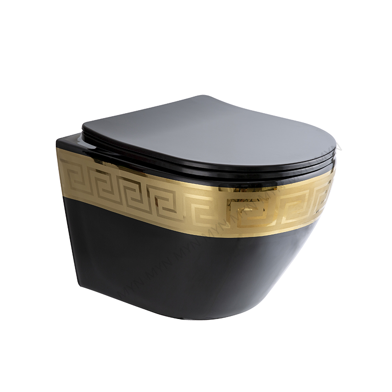 Настенный Подвесной Туалет, керамическая ванная комната, роскошный позолоченный Настенный Туалет