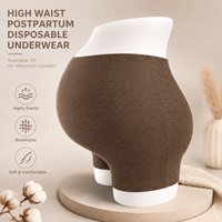 Culotte post-partum jetable non tissée taille haute super extensible sans couture douce pour maternité – Vente directe usine, logo personnalisé