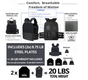 <span class=keywords><strong>Gilet</strong></span> <span class=keywords><strong>lesté</strong></span> de haute qualité réglable en gros pour la salle de sport à domicile, la remise en forme, la course en plein air, l'entraînement musculaire, le <span class=keywords><strong>gilet</strong></span> <span class=keywords><strong>lesté</strong></span> tactique - Product Image 2