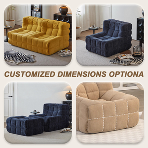 Sofá Modular de Lujo Moderno de Fábrica, Sillón Individual Convertible, Tela Comprimida al Vacío <span class=keywords><strong>para</strong></span> Sala de Estar - Product Image 3