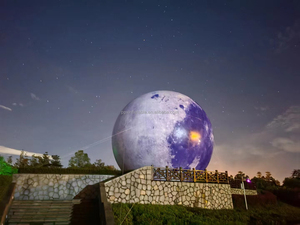 Wedding Stage Party quảng cáo trang trí lớn Inflatable mặt trăng hành tinh <span class=keywords><strong>Globe</strong></span> Earth Balloon với LED Light - Product Image 4