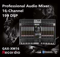 Console de mixage audio professionnelle GAX-XM16, 16 canaux, cartes son numériques Bluetooth et mélangeurs, console de mixage stéréo