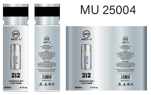 Meet-U 2i2 Fragrance Mist 250ml per uomo, spray profumato fresco a lunga durata - Product Image 1