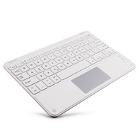 Keyboard Mini Slim Nirkabel Universal 10 inci Ultra-tipis dengan Touchpad dan Mouse BT