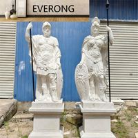 À vendre : sculptures en marbre grandeur nature de guerriers grecs antiques, hommes et femmes.