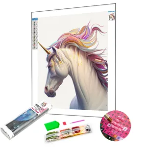 Colorful Unicorn Diy Diamond Painting For Adults And Kids Full Drill Diamond Painting Gemstones Art Painting Home Decoration