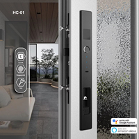 Cerradura Inteligente con Huella Dactilar y Entrada sin Llave para Puerta y Ventana Corredera, Compatible con la Aplicación Tuya