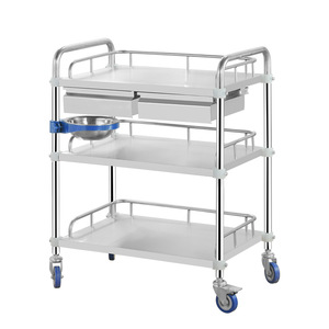 Custom-made multi-functional hospital <b>storage</b> cart, stainless steel dental medical cart, beauty and permanent makeup tool cart - Product Image 2