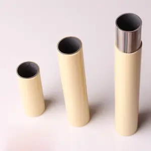 28 mm diameter round aluminium lean pipe colorful plastic coated galvanized composite lean tube