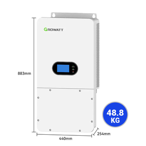 Growatt 10000TL-HU อินเวอร์เตอร์พลังงานแสงอาทิตย์ไฮบริดออนกริด10kW ระบบเก็บพลังงานประสิทธิภาพ IP65เฟสเดียว95% - Product Image 2