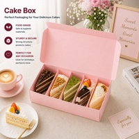Boîte à gâteau en carton blanc avec lamination brillante personnalisée