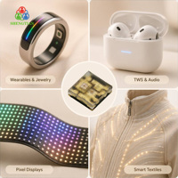 Chip LED RGB Programable 1515 con SMD Direccionable Integrado para Pantalla Transparente, Matriz LED, Dispositivos Portátiles y Tiras LED RGB