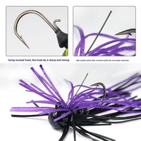 Leurre de pêche en eau salée Lushazer, Chatterbait, Jig métallique, Buzzbait, Spinnerbait à pales, Jupes d'appât pour achigan, 3g-15g