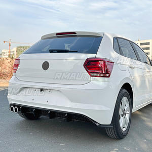 <b>For</b> VW Polo MK6 2019+ Body Kit Rear Bumper <b>Diffuser</b> Rear Bumper Spoiler Lip Splitter Protector Cover Guard <b>Car</b> Accessories - Product Image 4