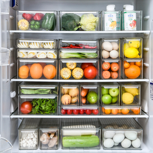 Refrigerator Organizer <strong>Bin</strong> Fridge Organizer Refrigerator Food Storage Container Set 7830 - Product Image 4
