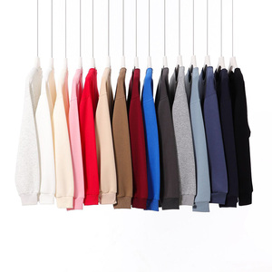 Bán Buôn Mùa Đông 300gsm Trống Dài Tay Áo Crew Neck Men's Quá Khổ Áo - Product Image 2