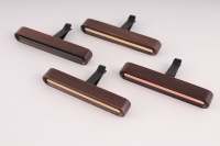 Désodorisant voiture de luxe en bois de noyer et zinc, clip magnétique avec aromathérapie solide pour décoration intérieure