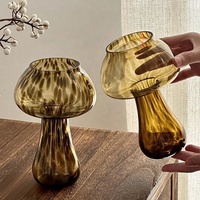Verres à cocktail vintage en cristal à imprimé léopard champignons, gobelets créatifs décoratifs pour vin et café