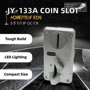 Yirun 53 LED Light Plastic <b>Coin</b> <b>Pusher</b> & Acceptor for Action Children's Crane Machine Game Amusement Machine Accessories - Product Image 2
