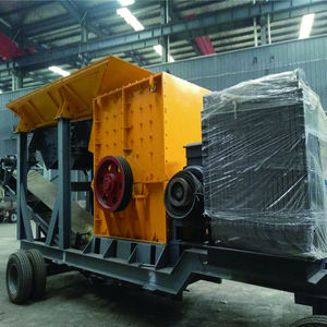 Прямая поставка с завода Gold mining, маленькая портативная Мобильная дизельная молотковая камнедробилка btma с конвейером и трафаретной линией для продажи - Product Image 6