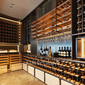 Изготовленный на заказ ячмень стеклянный дисплей винный погреб компрессор система охлаждения Электрический источник питания свободно стоящий для гостиниц, ресторанов - Product Image 4