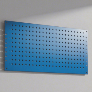 RGB-klaar kalmerend oceaanblauw 500x350x1,0mm Pegboard wandorganizer van gepoedercoat staal voor woonkamer, kledingkast, kinderkamer, badkamer - Product Image 5
