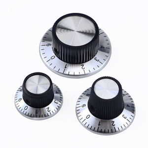 โพเทนชิออมิเตอร์ดิจิตอลลูกบิด C1 C2 C3หน้าปัดอะลูมิเนียมอัลลอยด้านใน<span class=keywords><strong>6</strong></span>มม. <span class=keywords><strong>6</strong></span>.4มม. แกนทองแดงยึดสกรู - Product Image 1