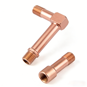 מחברי צינורות תעשייתיים יצוקים מאלומיניום בציפוי אנודייז ירוק זית, בעלי דיוק גבוה, עם הברגות, למכונות - Product Image 1