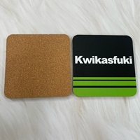 Sous-verres personnalisés classiques écologiques en liège de 5 mm d'épaisseur, vierges pour sublimation de qualité restaurant, imprimés sur mesure pour boissons
