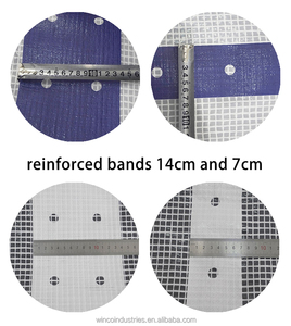 Bâche de protection robuste contre les intempéries, tissée, en poly renforcé, 13x100 pieds, ignifuge, pour auvent extérieur et échafaudage, conforme NFPA-701 - Product Image 5