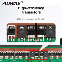 Amplificador de Potencia Metálico AUWAY FP10000Q, 4 Canales, 1350W, 8 ohmios, Sonido Profesional, Clase TD, Alta Eficiencia, Venta al Por Mayor