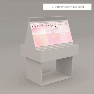 Présentoir cosmétique moderne écologique personnalisé support maquillage mural pour vitrine - Product Image 3