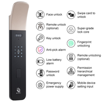Système de serrure de porte intelligente Tuya en bois et acier, le plus vendu en gros d'usine, avec empreinte digitale, Wi-Fi, mot de passe numérique et Zigbee