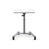 Table de travail manuelle pour ordinateur portable, pieds de bureau ergonomiques, cadre en métal, table de formation à hauteur réglable