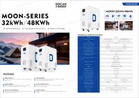 Nouveau modèle EU Docan MOON 48kWh 51.2v 942ah 50kWh Batterie au lithium 48v 32kwh 628Ah 900ah 1000Ah Système de stockage de batterie Lifepo4