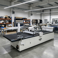 PANDA CNC Découpeuse automatique à plat multicouche pour patrons de vêtements, traceur de découpe de tissu, machine de découpe de tissu, moteur