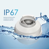Ventilateur de gaine en ligne turbo avec pales en acier galvanisé 4 pouces |   Ventilateur d'extraction puissant pour la cuisine, la salle de bain, usage commercial et domestique