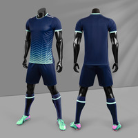 Tenues de football personnalisables pour adultes et jeunes, maillots de football en polyester à séchage rapide et ensembles de vêtements de football - Absorbent la transpiration