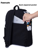 Sac à dos étudiant imperméable à motif dessin animé, nouvelle mode, design patchwork, pour collège, lycée et voyage, avec fermeture éclair – Meilleures ventes