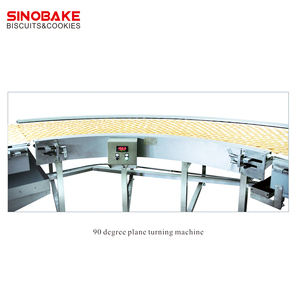 เครื่องหมุน SINOBAKE ประหยัดพื้นที่ <span class=keywords><strong>90</strong></span> องศา 180 องศา พร้อมสายพานลำเลียงแบบเรียบ สำหรับสายการผลิตบิสกิต - Product Image 1