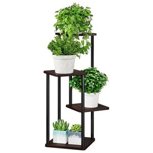 Soporte Metálico de 4 Niveles para Plantas de Interior, Ideal para Esquinas con Múltiples Plantas, Soporte Alto para Plantas de Patio y Jardín - Product Image 1
